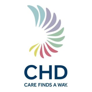 CHD logo, Care Find a way