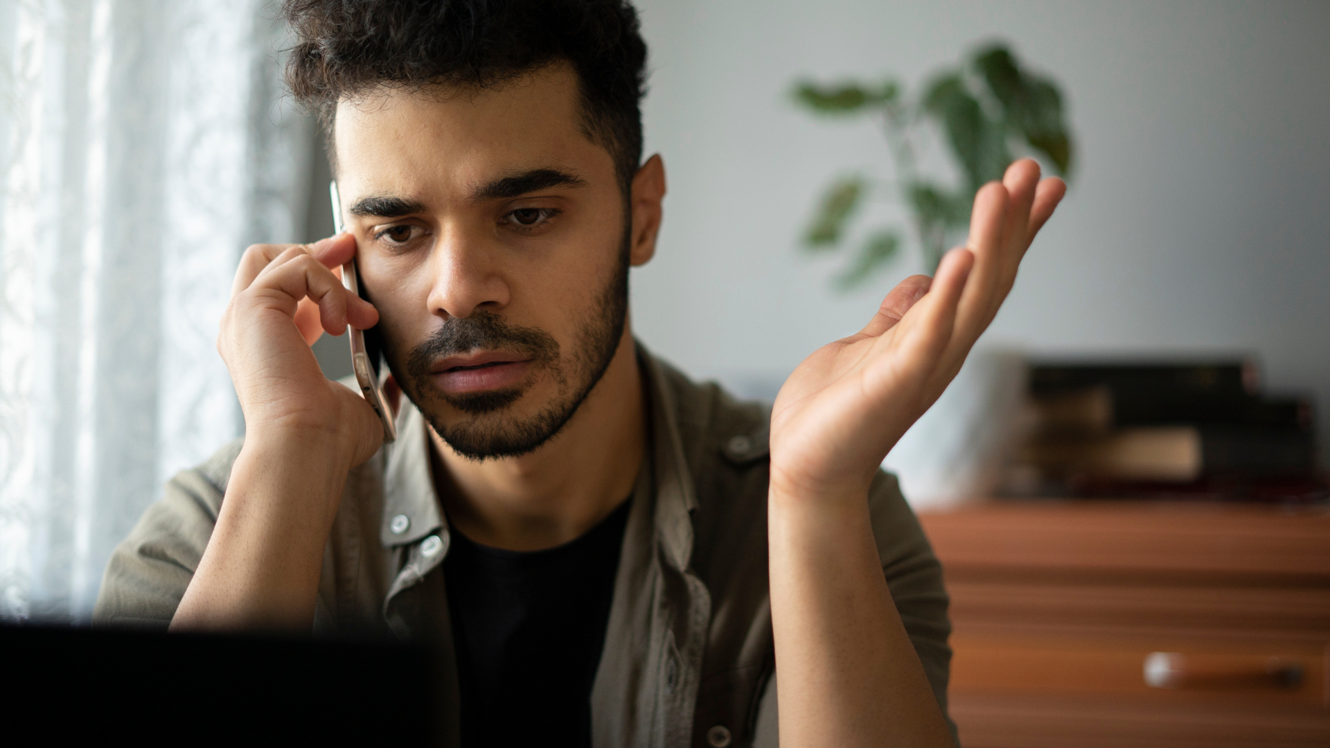 Man on phone